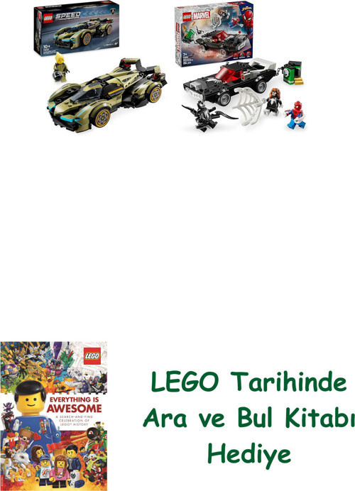 ® Araçlar Seti 148 (76923 + 76309) + Ara Ve Bul Kitabı Hediye