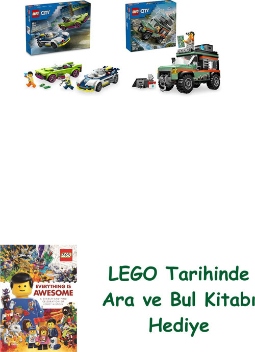 ® Araçlar Seti 36 (60415 + 60447) + Ara Ve Bul Kitabı Hediye