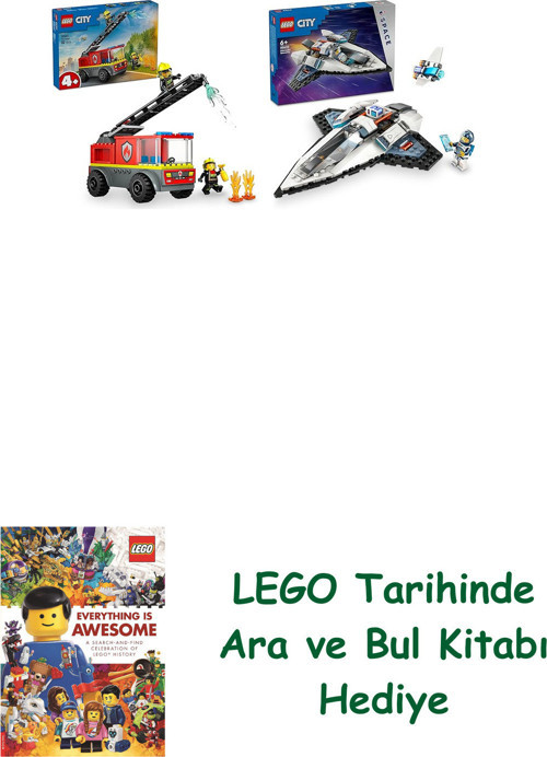 ® Araçlar Seti 38 (60463 + 60430) + Ara Ve Bul Kitabı Hediye