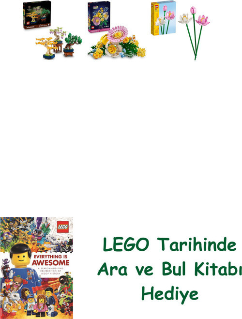 ® Botanicals Seti 180 (10373 + 10347 + 40647) + Ara Ve Bul Kitabı Hediye