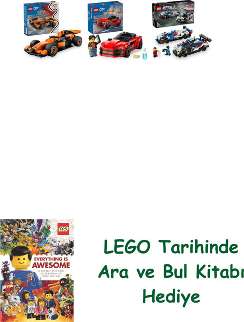 ® Araçlar Seti 317 (60442 + 60448 + 76922) + Ara Ve Bul Kitabı Hediye