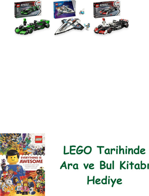 ® Araçlar Seti 324 (77247 + 60430 + 77250) + Ara Ve Bul Kitabı Hediye