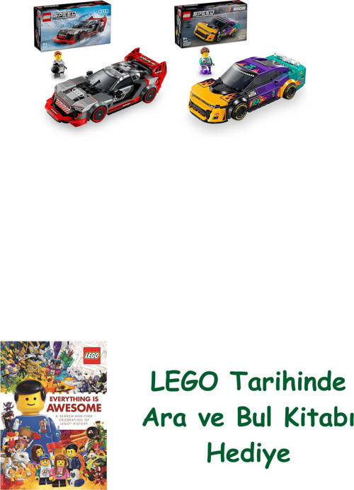 ® Araçlar Seti 178 (76921 + 76935) + Ara Ve Bul Kitabı Hediye