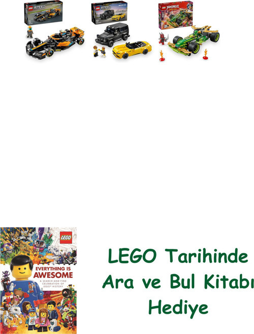 ® Araçlar Seti 348 (76919 + 76924 + 71828) + Ara Ve Bul Kitabı Hediye