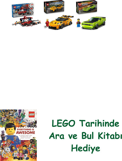 ® Araçlar Seti 290 (60443 + 77239 + 77237) + Ara Ve Bul Kitabı Hediye