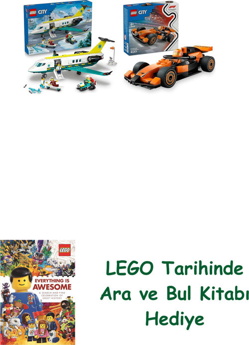 ® City Seti 32 (60465 + 60442) + Ara Ve Bul Kitabı Hediye + Ara Ve Bul Kitabı Hediye