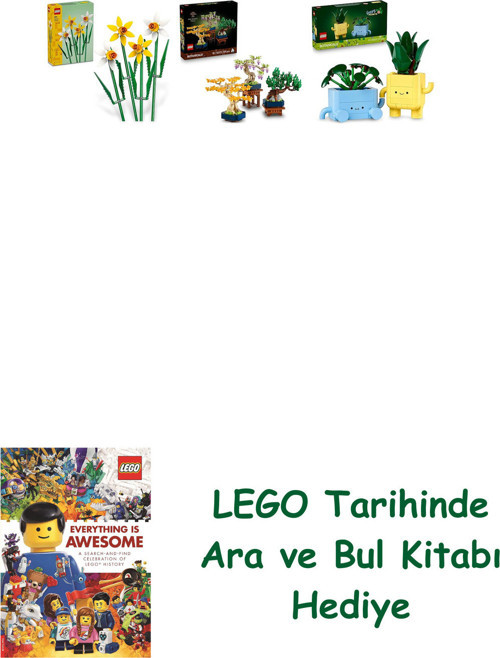 ® Botanicals Seti 178 (40747 + 10373 + 10349) + Ara Ve Bul Kitabı Hediye