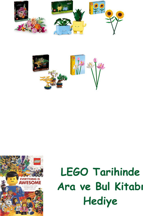 ® Botanicals Seti 307 (10342 + 10349 + 40524 + 10373 + 40647) + Ara Ve Bul Kitabı Hediye