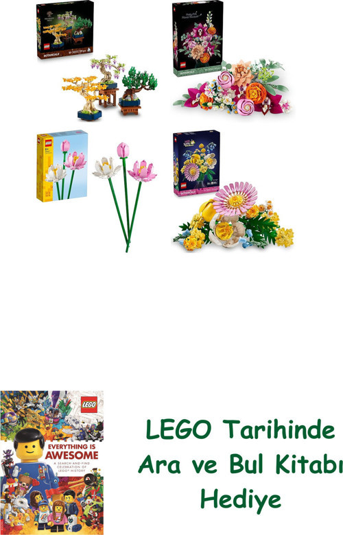 ® Botanicals Seti 241 (10373 + 10342 + 40647 + 10347) + Ara Ve Bul Kitabı Hediye