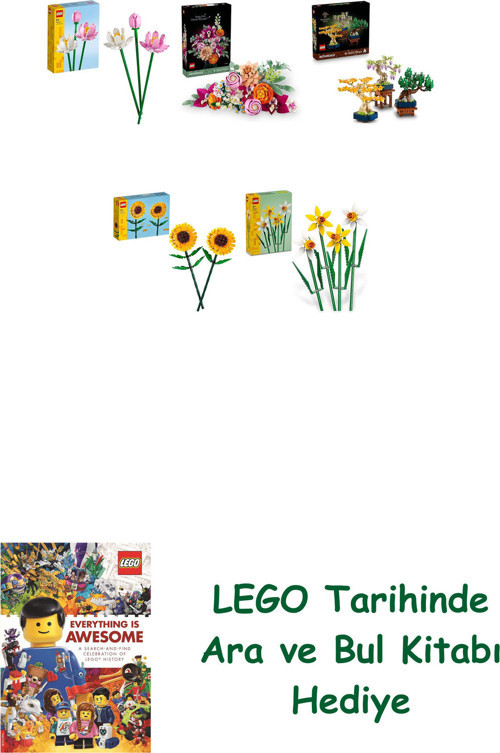 ® Botanicals Seti 311 (40647 + 10342 + 10373 + 40524 + 40747) + Ara Ve Bul Kitabı Hediye