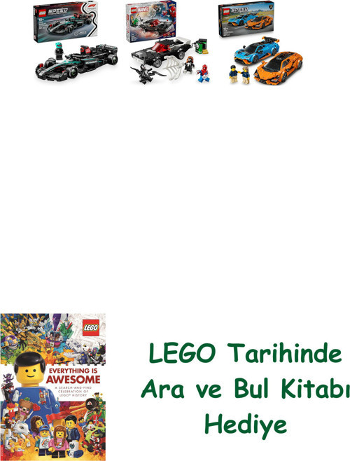 ® Araçlar Seti 368 (77244 + 76309 + 77238) + Ara Ve Bul Kitabı Hediye