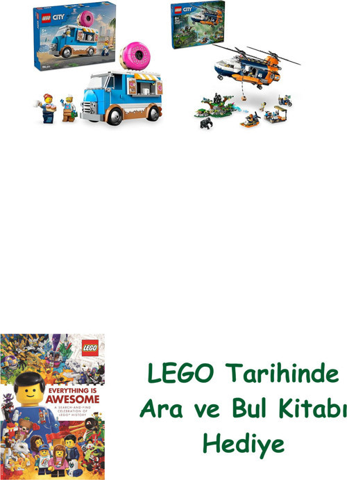 ® City Seti 104 (60452 + 60437) + Ara Ve Bul Kitabı Hediye + Ara Ve Bul Kitabı Hediye