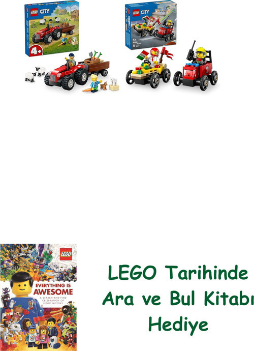 ® City Seti 134 (60461 + 60458) + Ara Ve Bul Kitabı Hediye + Ara Ve Bul Kitabı Hediye