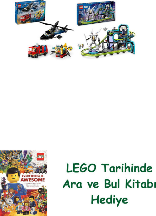 ® City Seti 98 (60462 + 60421) + Ara Ve Bul Kitabı Hediye + Ara Ve Bul Kitabı Hediye