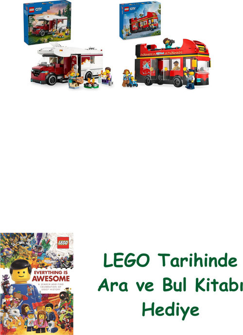 ® City Seti 141 (60454 + 60407) + Ara Ve Bul Kitabı Hediye + Ara Ve Bul Kitabı Hediye