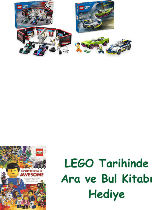 ® City Seti 111 (60444 + 60415) + Ara Ve Bul Kitabı Hediye + Ara Ve Bul Kitabı Hediye