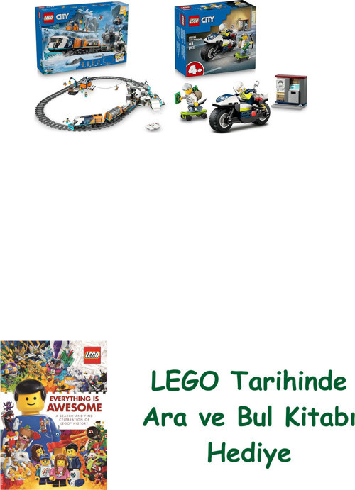 ® City Seti 92 (60470 + 60455) + Ara Ve Bul Kitabı Hediye + Ara Ve Bul Kitabı Hediye