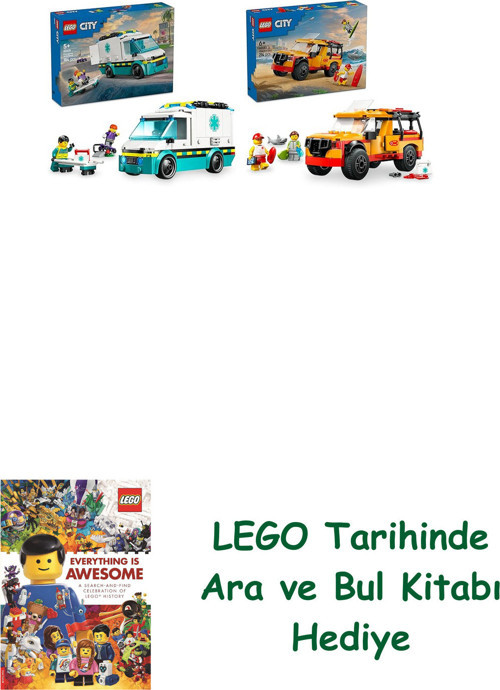 ® City Seti 138 (60451 + 60453) + Ara Ve Bul Kitabı Hediye + Ara Ve Bul Kitabı Hediye