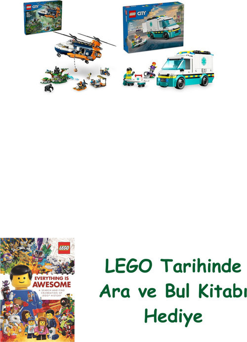 ® City Seti 159 (60437 + 60451) + Ara Ve Bul Kitabı Hediye + Ara Ve Bul Kitabı Hediye