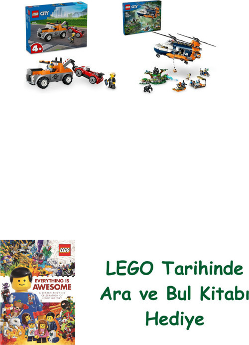 ® City Seti 190 (60435 + 60437) + Ara Ve Bul Kitabı Hediye + Ara Ve Bul Kitabı Hediye