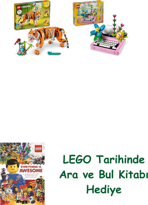 ® Creator Seti 6 (31129 + 31169) + Ara Ve Bul Kitabı Hediye