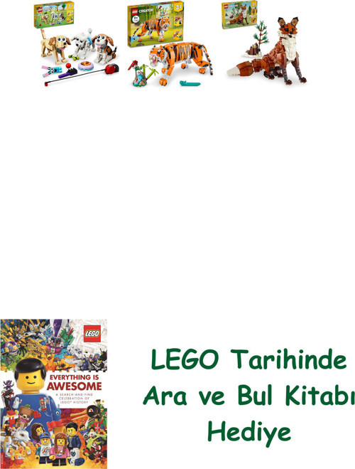 ® Creator Seti 186 (31137 + 31129 + 31154) + Ara Ve Bul Kitabı Hediye