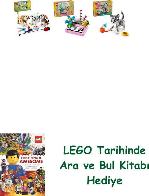 ® Creator Seti 159 (31137 + 31169 + 31163) + Ara Ve Bul Kitabı Hediye