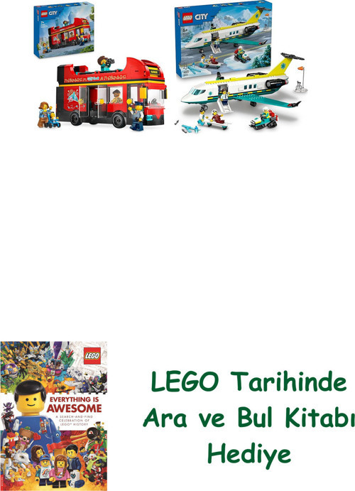 ® City Seti 91 (60407 + 60465) + Ara Ve Bul Kitabı Hediye + Ara Ve Bul Kitabı Hediye