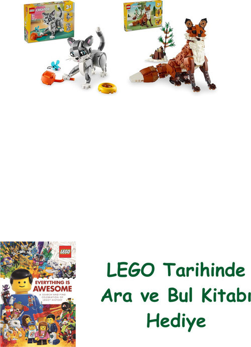 ® Creator Seti 49 (31163 + 31154) + Ara Ve Bul Kitabı Hediye