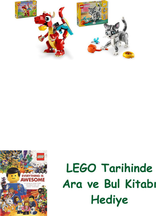 ® Creator Seti 70 (31145 + 31163) + Ara Ve Bul Kitabı Hediye