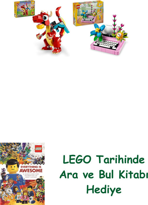 ® Creator Seti 48 (31145 + 31169) + Ara Ve Bul Kitabı Hediye