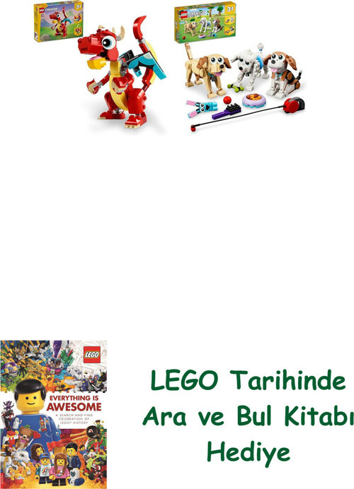 ® Creator Seti 95 (31145 + 31137) + Ara Ve Bul Kitabı Hediye