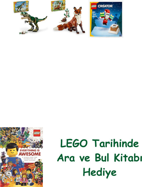 ® Creator Seti 127 (31151 + 31154 + 30692) + Ara Ve Bul Kitabı Hediye