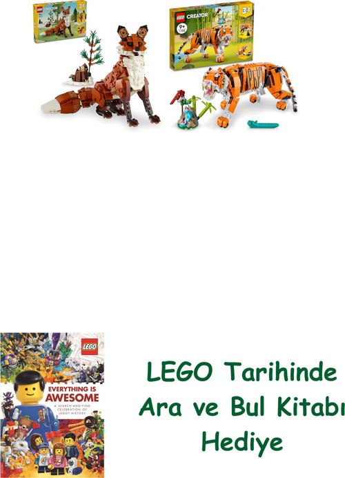 ® Creator Seti 68 (31154 + 31129) + Ara Ve Bul Kitabı Hediye