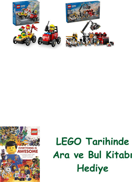 ® City Seti 142 (60458 + 60472) + Ara Ve Bul Kitabı Hediye + Ara Ve Bul Kitabı Hediye