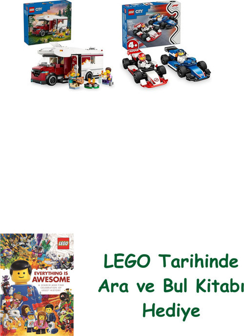 ® City Seti 144 (60454 + 60464) + Ara Ve Bul Kitabı Hediye + Ara Ve Bul Kitabı Hediye