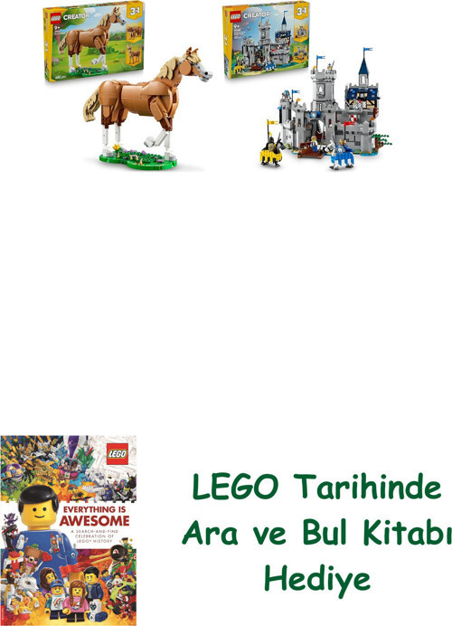 ® Creator Seti 79 (31166 + 31168) + Ara Ve Bul Kitabı Hediye