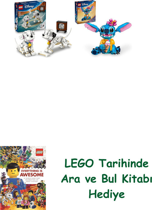 ® Disney Seti 3 (43271 + 43249) + Ara Ve Bul Kitabı Hediye