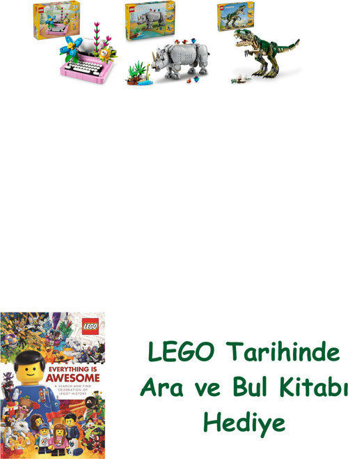 ® Creator Seti 170 (31169 + 31171 + 31151) + Ara Ve Bul Kitabı Hediye