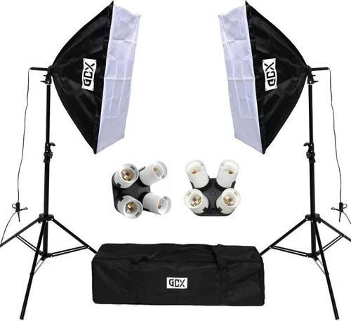 TLB-4 Pro Light 50x70 cm Video ve Fotoğraf Çekim 2'li  SoftBox Seti - 4 Duylu Softbox