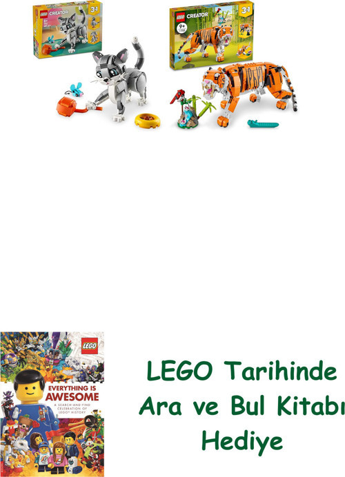 ® Creator Seti 8 (31163 + 31129) + Ara Ve Bul Kitabı Hediye