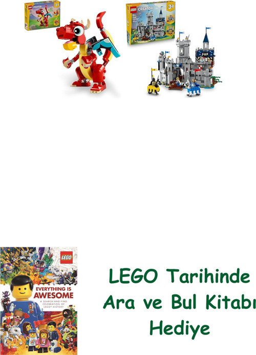 ® Creator Seti 14 (31145 + 31168) + Ara Ve Bul Kitabı Hediye