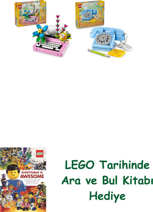 ® Creator Seti 80 (31169 + 31174) + Ara Ve Bul Kitabı Hediye