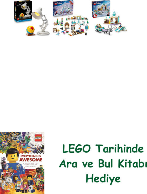 ® Disney Seti 187 (21357 + 43273 + 43256) + Ara Ve Bul Kitabı Hediye