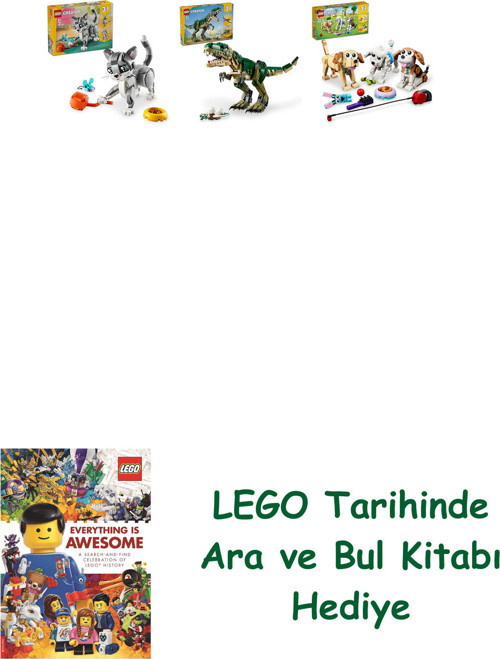 ® Creator Seti 126 (31163 + 31151 + 31137) + Ara Ve Bul Kitabı Hediye