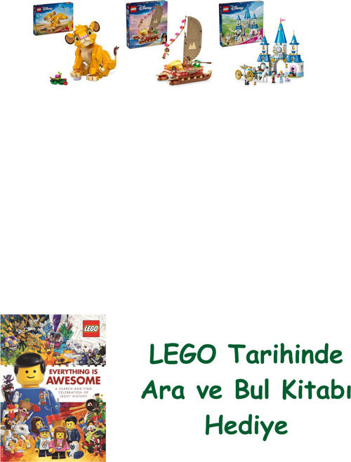 ® Disney Seti 179 (43243 + 43270 + 43275) + Ara Ve Bul Kitabı Hediye