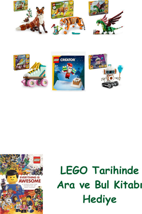 ® Creator Seti 420 (31154 + 31129 + 31161 + 31148 + 30692 + 31164) + Ara Ve Bul Kitabı Hediye
