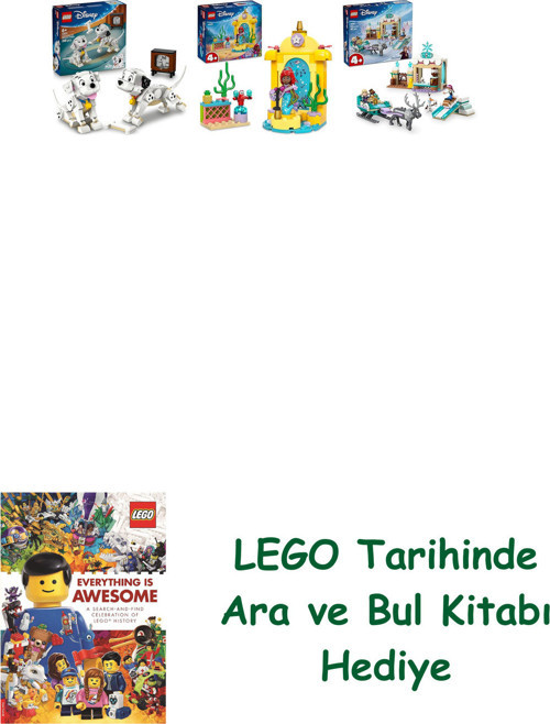 ® Disney Seti 131 (43271 + 43235 + 43256) + Ara Ve Bul Kitabı Hediye