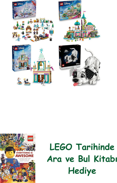 ® Disney Seti 296 (43273 + 43267 + 43265 + 43269) + Ara Ve Bul Kitabı Hediye