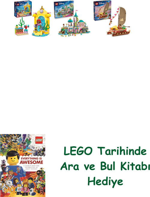 ® Disney Seti 192 (43235 + 43267 + 43270) + Ara Ve Bul Kitabı Hediye